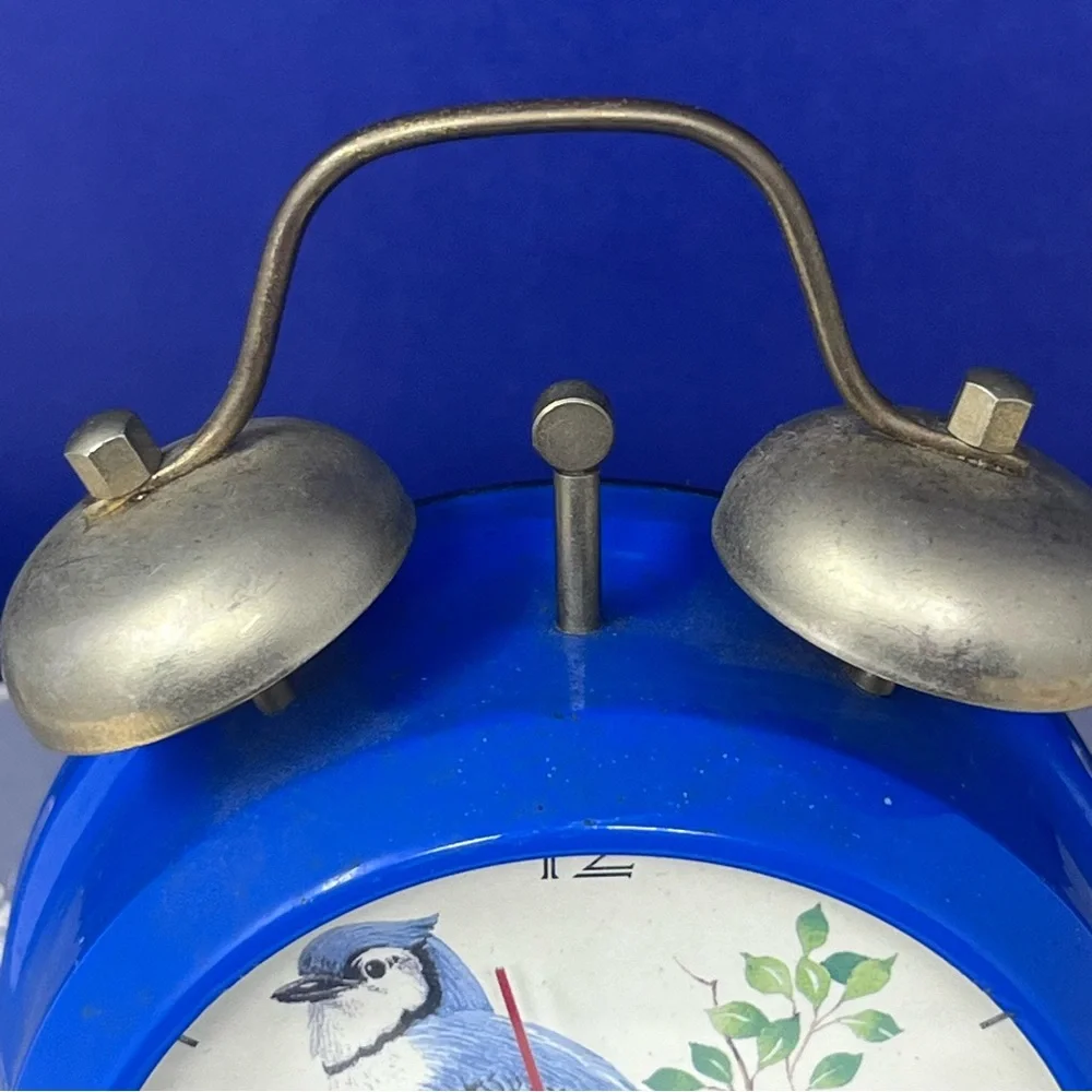 Blue Jay Twin Bell Alarm Clock Retro